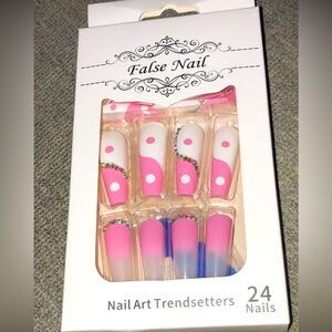 New Pink Press on nails
